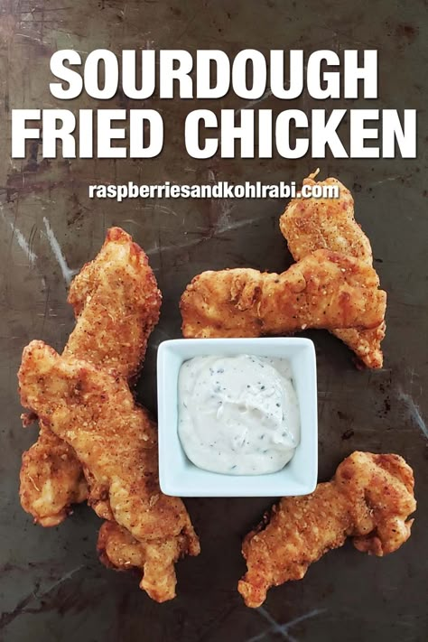 Sourdough Discard Chicken Strips, Sourdough Chicken, Sourdough Starter Discard Recipes, Starter Discard Recipes, Fried Chicken Strips, Everything Sourdough, Using Sourdough Starter, Recipe Using Sourdough Starter, Sourdough Starter Recipes