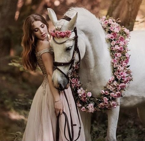 Pony Photoshoot, Horse Fancy Dress, Lace Photoshoot, Pig Photos, Horse Photography Ideas, Horse Halloween Costumes, Equine Photoshoot, Horse Halloween, Wedding Horse