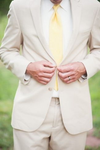 Yellow Wedding Theme Groomsmen, Light Tan Groom Suit, Butter Yellow Wedding Theme, Yellow Bridesmaid Dresses With Groomsmen, Grey Suit Yellow Tie, Yellow Wedding Groomsmen, Yellow Groomsmen Attire, Green And Yellow Wedding Theme, Bridesmaid Dresses Light Pink