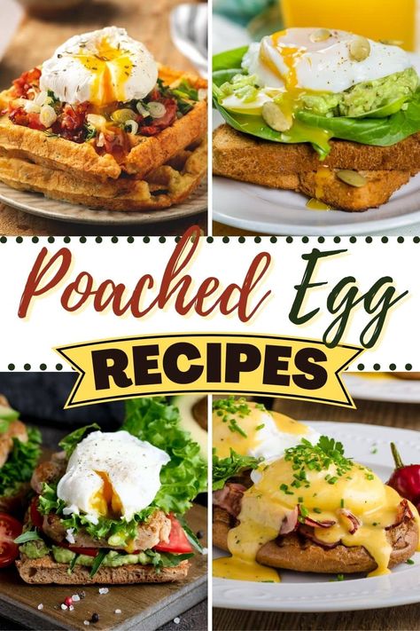 Try these poached egg recipes for breakfasts that can't be topped! From eggs Benedict to soup to bowls, these healthy, easy dishes are sure to please. Poached Egg Dinner Recipes, Greek Poached Eggs, Healthy Poached Egg Breakfast, Poached Egg Toast Recipes, Poached Eggs Recipes, Poached Eggs Recipe Breakfast, Poached Egg Recipes Breakfast, Recipes With Poached Eggs, Poached Egg Breakfast Ideas