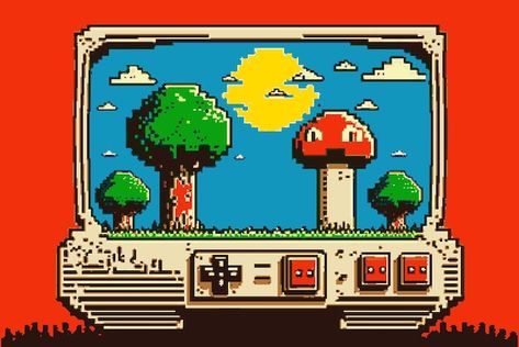 80s Video Game Aesthetic, Vintage Video Games Aesthetic, Video Game Pixel Art, Pixel Video Game, Retro Games Pixel, Video Game Aesthetic, 8 Bit Game, Retro Pixel Art, Photo Pixel