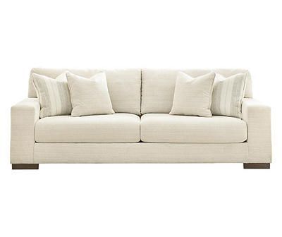 Maggie White Sofa -  #Maggie #Sofa #White Ashley Furniture Maggie Sofa, Maggie Sofa Ashley Furniture, Ashley Maggie Sofa, Living Room White Couch, Off White Sofa, Studio Mcgee Living Room, Ivory Sofa, Guests Room, Dallas Apartment