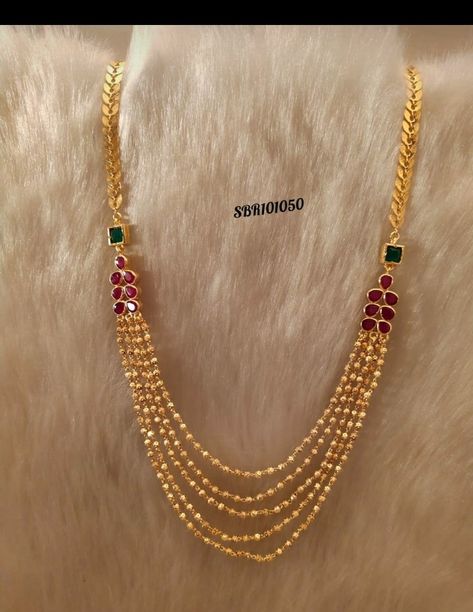 Chempasaralu Designs Gold, One Gram Gold Necklace, Gold Plates, Gold Jewelry Outfits, Gold Jewelry Simple Necklace, Gold Necklace Indian Bridal Jewelry, Gold Pendant Jewelry, Gold Wedding Jewelry, Black Beaded Jewelry