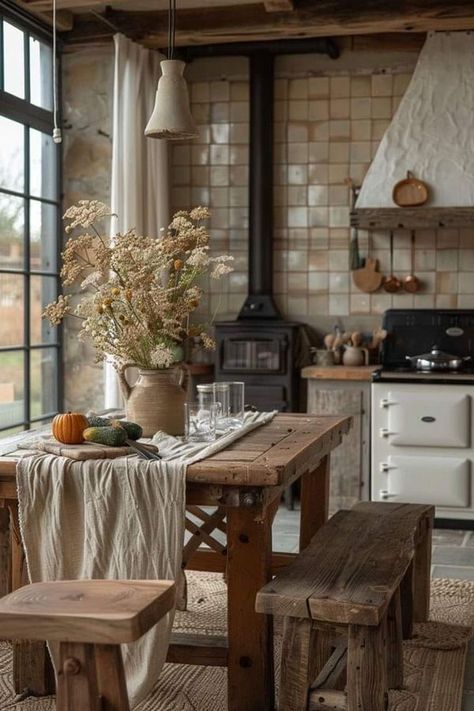 Scandinavian Kitchen Ideas, Scandinavian Kitchens, Kitchen Built In, Scandinavian Kitchen Design, Cosy Kitchen, Diy Kitchen Renovation, Kitchen Time, Cottage Kitchens, Kitchen Corner