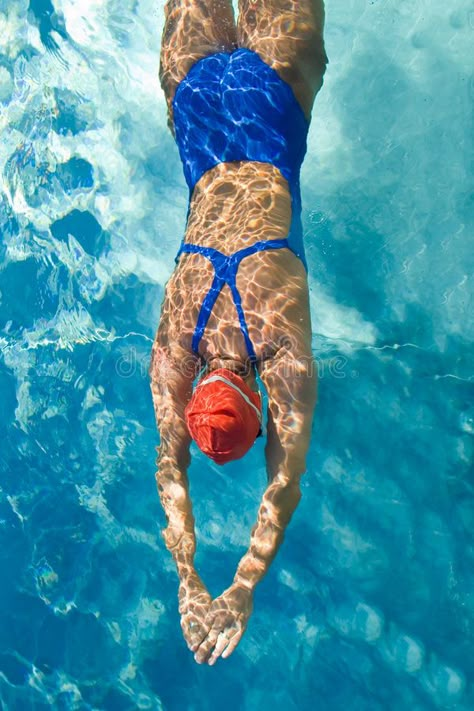 Diving. Athletic swimmer is diving in a swimming pool , #SPONSORED, #swimmer, #Athletic, #Diving, #pool, #swimming #ad Swimmer Woman, Swimmers Body Woman, Swimming Underwater Reference, Swimmer Portrait, Wild Swimming Photography, Swimming For Beginners, People Swimming Underwater, Professional Swimmers, Swimming Women