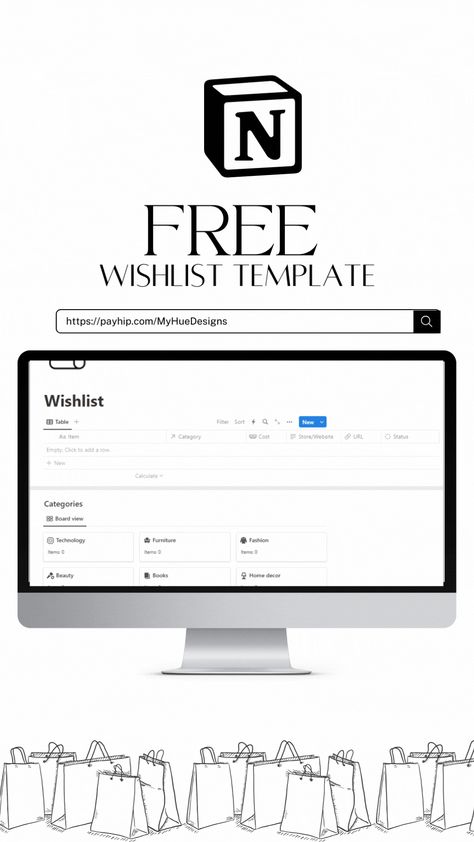 Introducing our Notion Wishlist Template – the perfect digital companion to turn your dreams into reality! This template empowers you to curate, organize, and manifest your most coveted items in one convenient space. Key Features: -Effortless Organization: -Smart Tracking: -Collaborative Sharing: -Notes and Descriptions Notion Wishlist Template, Notion Wishlist, Wishlist Template, Turn Your Dreams Into Reality, Travel Planner Template, Wellness Tracker, Ultimate Planner, Notion Templates, Small Business Planner