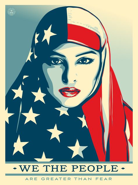 The artist who created the Obama ‘Hope’ posters is back with new art this inauguration - The Washington Post Shepard Fairey Art, Shepard Fairey Obey, Protest Posters, Iconic Poster, Hope Poster, Protest Art, Protest Signs, Shepard Fairey, Womens March