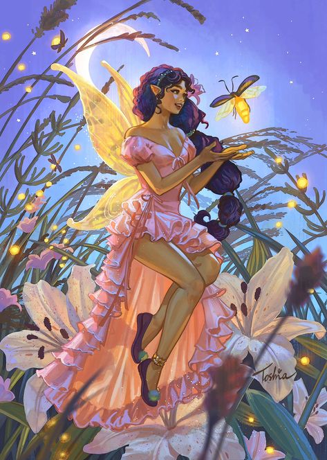 Toshia | Shop is OPEN ✨ (@Toshia_San_art) on X Tinkerbell And Rosetta, Toshiasan Art, Sunrise Colors, Sans Art, Pixie Hollow, Fairy Artwork, Splash Art, Tarot Cards Art, Disney Fairies