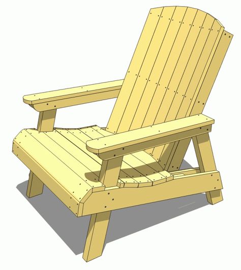 Looking for a chair to relax in your garden? Build one yourself! Here are 35 adirondack chair plans and ideas with detailed tutorials. Wooden Outdoor Furniture Plans, Wooden Lawn Chairs, Kursi Outdoor, Wood Patio Chairs, Chairs Diy, Adirondack Chair Plans Free, Wooden Outdoor Furniture, Adirondack Chair Plans, Wood Furniture Plans