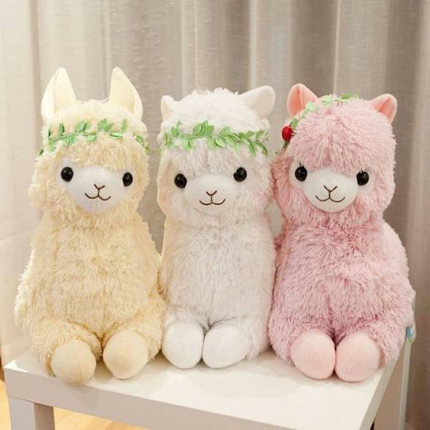 Alpaca Plushie, Cute Squishies, Kawaii Plush, Kawaii Plushies, Cute Pillows, Kawaii Shop, Cute Stuffed Animals, Cute Room Decor, Cute Plush