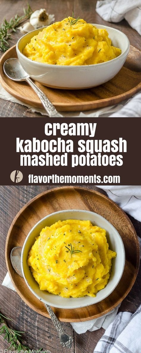 Kombucha Squash Recipe, Squash Mashed Potatoes, Squash Mashed, Kabocha Squash Recipe, Potatoes Mashed, Gold Potatoes, Kabocha Squash, Gluten Free Sides Dishes, Yukon Gold