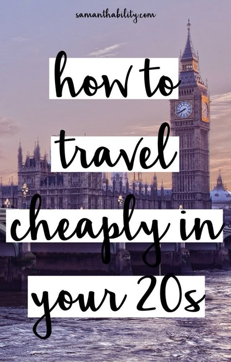 How to travel cheaply in your 20s! Easy and inexpensive ways to travel as a millennial in your 20s. Koh Lanta Thailand, College Survival, Backpacking Europe, House Sitting, Your 20s, College Tips, Budget Travel Tips, Adventure Is Out There, I Want To Travel