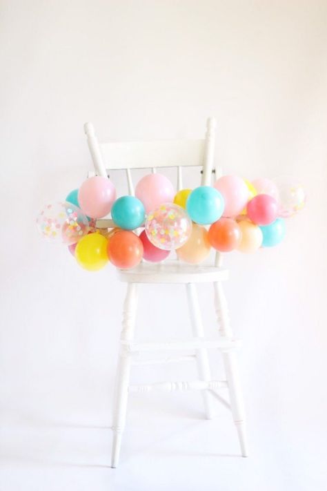 Mini Balloon Garland, High Chair Decorations, Llama Party, Birthday Highchair, Highchair Banner, Balloon Ideas, Mini Balloons, Birthday Inspo, Personal Celebration