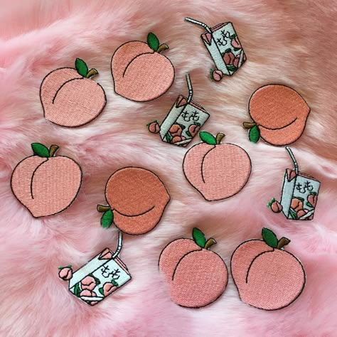 Peachy Hues :: Aesthetic :: Peach :: Pink :: Pastel :: Fashion :: Art :: Colour + Design Inspiration Peach Aesthetic, Peach Juice, Juice Boxes, Peachy Keen, Patches And Pins, Peaches N Cream, 자수 디자인, Pins And Patches, Just Peachy