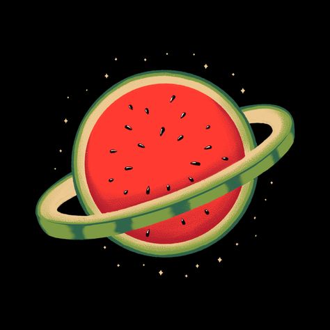 Score Watermelon Planet by quilimo on Threadless Watermelon Illustration Art, Watermelon Graphic Design, Watermelon Art Illustrations, Watermelon Icon, Watermelon Graphic, Watermelon Images, Watermelon Drawing, Watermelon Cartoon, Watermelon Festival