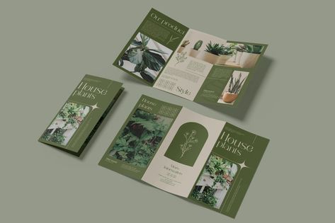 House Plant Shop Trifold Brochure, Print Templates ft. advertising & green - Envato Plant Brochure, Pubmats Ideas, Black Friday Flyer, Trifold Brochure Design, Journal Notes, Bullet Journal Notes, Brochure Print, Dancing Day, Plant Shop