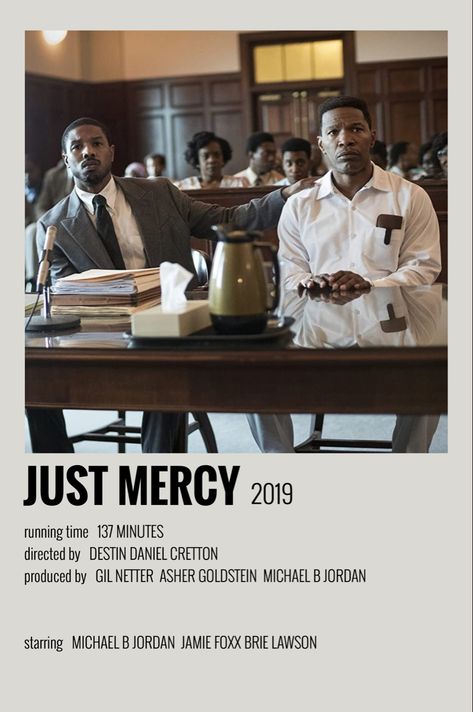 [alternative minimalist polaroid movie tv show poster] Mercy Movie, Black Love Movies, Just Mercy, Bryan Stevenson, Indie Movie Posters, Movies To Watch Teenagers, Netflix Movies To Watch, Movie To Watch List, New Movies To Watch