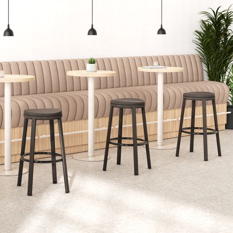 An efficient and timeless silhouette gets a modern mastering. Heceta stools meld faceted and smoothed forms to prove once again that the details make the design. Head to our link in bio to learn more. #design #furnituredesign #interiordesign #martinbrattrud #contractfurniture #workspace #seating #stool #mbstool Bar Stool Bench, Pavilion Furniture, Fabric Covered Walls, Davis Furniture, Armstrong Flooring, Garden Shower, Occasional Tables, Design Department, Outdoor Furniture Collections