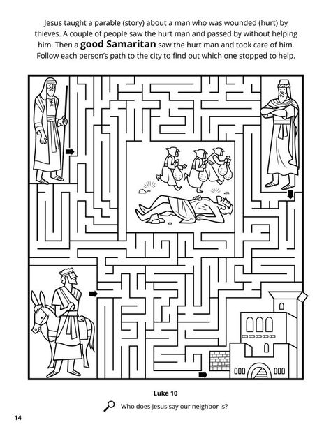 New Testament: The Good Samaritan The Good Samaritan Activities Crafts, Good Samaritan Craft Sunday School, Good Samaritan Craft Free Printable, The Samaritan, Good Samaritan Activities, Parable Of Good Samaritan, The Good Samaritan Activities, The Good Samaritan, Good Samaritan Coloring Page