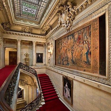 Stained Glass Staircase, Stained Glass Skylight, Glass Skylight, Newport Mansions, Newport County, Glass Staircase, The Breakers, Vacation Usa, Newport Ri