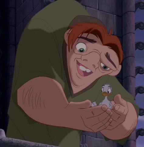 Quasimodo is the protagonist of Disney's 1996 animated feature film, The Hunchback of Notre Dame. Quasimodo was born deformed, possessing a hunched back, from which the film takes its name. Because of his ghastly appearance, the kind-hearted bell-ringer of Notre Dame was condemned to the cathedral's highest tower by his cruel caretaker, Claude Frollo. From there, Quasimodo developed a yearning to experience the outside world and live a normal life amongst the people of Paris. Quasimodo first... Disney Character, Cartoon Character, Notre Dame, Disney, Wall