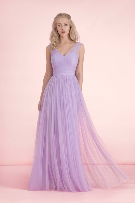 This beautiful lilac bridesmaid dress is an absolute dream. Style 50110 from Kelsey Rose has a floaty pleated tulle skirt that will leave a lovely train whenever your girls move. The relaxed material and flattering V-neckline give this gown an ethereal feel. Light Purple Bridesmaid Dresses, Kelsey Rose, Lilac Bridesmaid, Bridesmaid Dresses Floor Length, Lavender Bridesmaid, Lavender Bridesmaid Dresses, Lilac Bridesmaid Dresses, Bridesmaid Dresses Uk, Sparkly Prom Dress