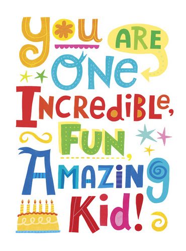 Amazing Kid Birthday Card Grandma Birthday Card, Inspirational Quotes For Kids, Classroom Quotes, Happy Birthday Quotes Funny, Funny Happy Birthday, School Quotes, Teacher Quotes, Kids Birthday Cards, Happy Birthday Quotes