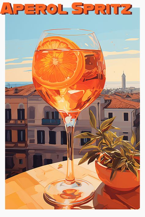 Vintage Food Posters, Italian Posters, 광고 디자인, Cocktail Art, Aperol Spritz, Art Collage Wall, Graphic Design Posters, Retro Poster, Pretty Wallpapers