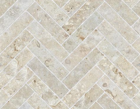 Limestone, Herringbone — Architextures Herringbone Travertine Floor, Travertine Herringbone Tile Floor, Limestone Herringbone Floor, Herringbone Bathroom Floor, Tumbled Limestone Flooring, Tumbled Limestone Bathroom Floor, Limestone Floor Tiles The Tile Shop, Stone Texture Wall, Villa Style Home