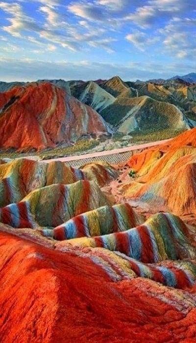 Maidu Tribe, Zhangye Danxia Landform, Zhangye Danxia, Danxia Landform, Rainbow Mountains Peru, Rainbow Mountains, Desert Nomad, Rainbow Mountain, Magical Rainbow