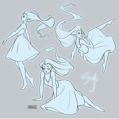 Female Ghost Drawing, Art Reference Poses Floating, Ghost Base Pose, Ghost Body Base Drawing, Graceful Drawing Poses, Ghost Hair Drawing, Ghost Drawing Reference Pose, Ghost Poses Drawing, Floaty Poses Drawing