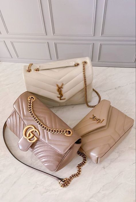 Neutral Colors Outfits, Ysl Bag Aesthetic, Ysl Bag Outfit, Neutral Color Outfits, Posting Content, Pretty Purses, Dream Bag, Luxury Bags Collection, Stylish Iphone Cases