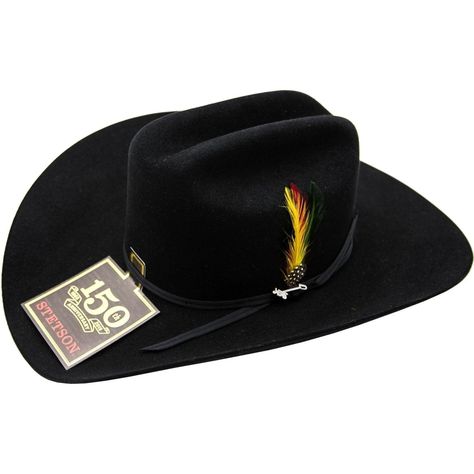 Texana - Sombrero Vaquero Fino para Hombre Calidad 6X    Modelo Spartan con Pluma  Material: Lana y Pelo  Color: Negro  Calidad: 6x  Horma: Seleccionar    Ala (Falda): 4"  Marca: Stetson   Fabricada en los USA   Modelo: STET-6X-BLACKSPARTAN Mexico Fits, Felt Crown, Unique Boots, Felt Cowboy Hats, Boots Store, Stetson Hat, Cowboy Up, Work Boots Men, Western Hats