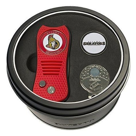 10 Unique Ottawa Senators Fan Gifts https://buff.ly/2Gg7Cdy Tin Case, Divot Tool, Nfl Gifts, Marker Set, Ottawa Senators, Jersey Devil, Minnesota Wild, Calgary Flames, New Jersey Devils