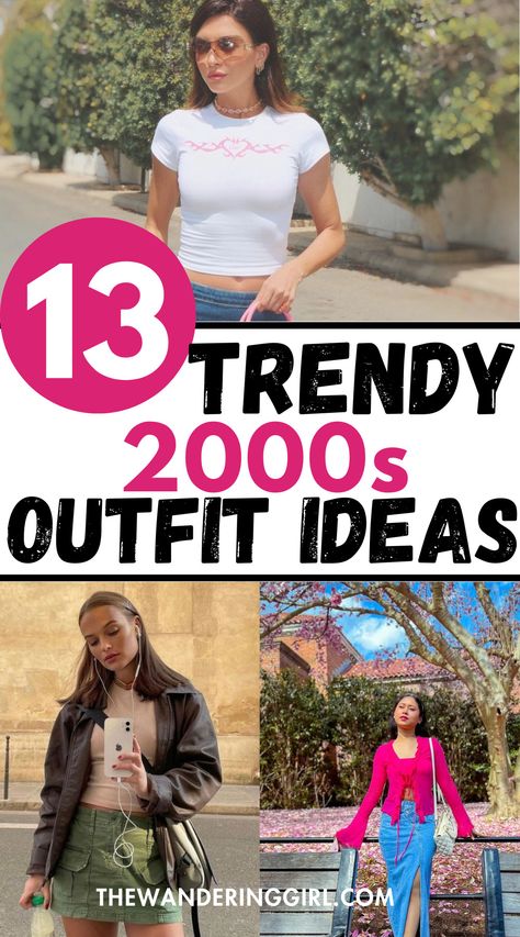 How To Dress Like The 2000s, 2000 Dress Up Party, 2000 Y2k Outfits Party, Y2k Theme Party Outfit Women, Early 2000s Theme Party Outfit, Y2k Outfits Women 2000, 2001 Fashion Outfits, 2000s Dress Up, Diy 2000s Outfit