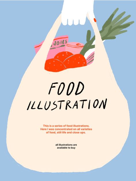 Creative Juice Illustration, Shopping List Illustration, Minimalist Food Illustration, Lunch Poster Design, Food Comic Illustration, Simple Food Illustration, Smoothies Illustration, Vintage Food Illustration, Recipe Graphic Design