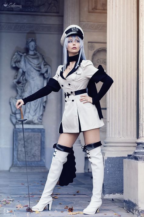 Calssara - Esdeath - Cosplay - Akame Ga Kill! Akame Cosplay, Esdeath Cosplay, Dieselpunk Fashion, Kawaii Cosplay, Akame Ga, Amazing Cosplay, Next Clothes, Cute Cosplay, Manga Cosplay