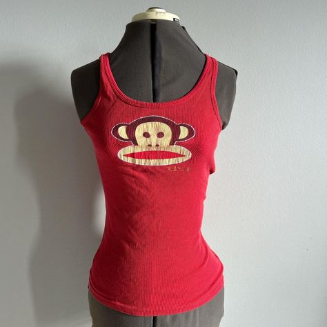 Womens y2k paul frank tank top 

To help the peeling... - Depop Paul Frank Tank Top, Paul Frank Monkey Shirt, Paul Frank Pfp, Paul Frank Clothes, Paul Frank Wallpapers, Paul Frank Y2k, Monkey Shirt, Paul Frank, Normal Clothes