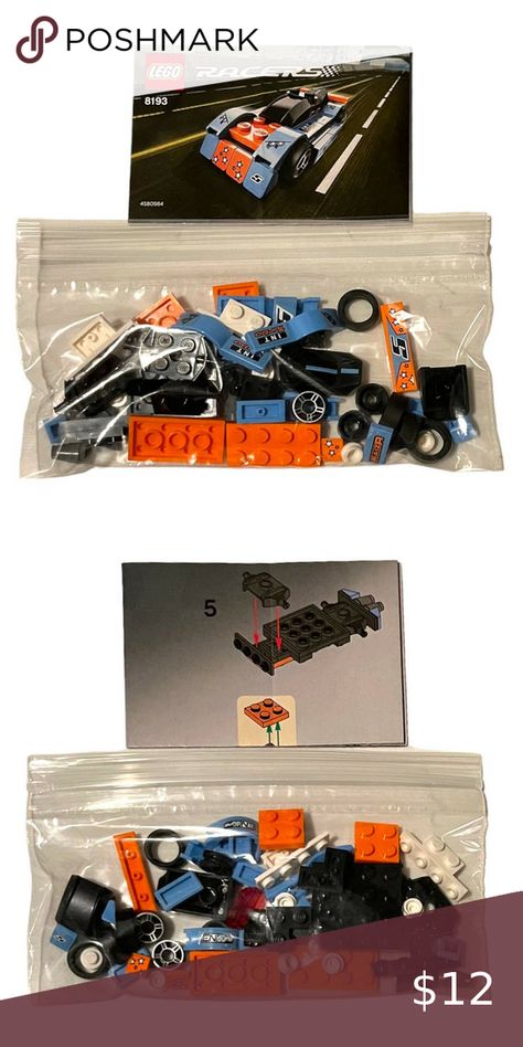 Lego Racers 8193 Blue Bullet Complete Set Lego Racers, Lego, Pet, Jewelry Watches, Plus Fashion, Closet, Jeans Shoes, Accessories Vintage, Blue