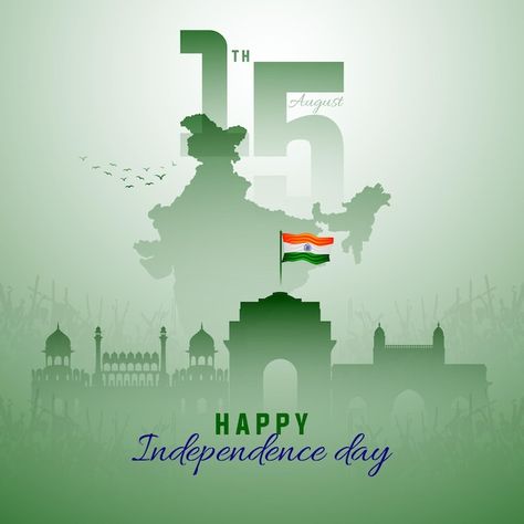 Vector 15th august happy independence da... | Premium Vector #Freepik #vector #15th-august #15-august #26 #26-january Independence Day Of India, Happy Independence Day India, Army Poster, Indian Independence Day, Independence Day Images, 15th August, Independence Day India, 26 January, India Independence