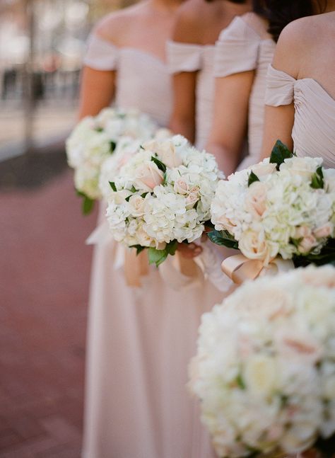 #hydrangeas #bouquet Photography by lesleemitchell.com/blog Event Planner by theposhplanner.com/index2.php Floral Design by hollychappleflowers.com/index2.php Read more - http://www.stylemepretty.com/2013/05/22/washington-d-c-wedding-from-leslee-mitchell/ Hydrangea Bridesmaid, Pink Hydrangea Bouquet, Hydrangea Bridesmaid Bouquet, Blush Hydrangea, Summer Bridesmaids, Summer Bridesmaid Dresses, Hydrangea Bouquet, Wedding Groomsmen, Pink Hydrangea