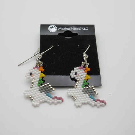 Brick stitch earrings