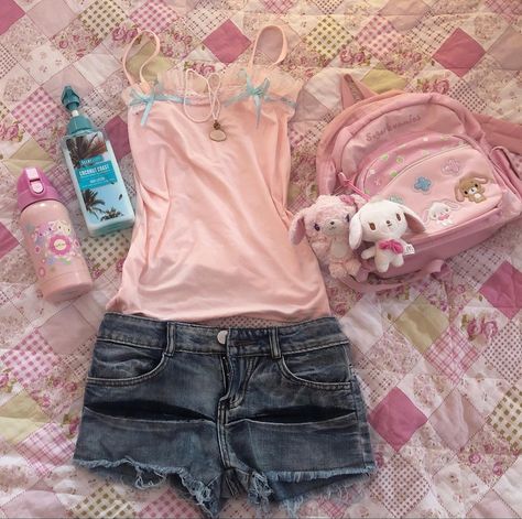 Kawaii Summer Outfits, Creepy Clothes, Kawaii Outfit Ideas, Hat Aesthetic, Heart Clothes, Kawaii Fashion Outfits, Ali Express, Other Outfits, Really Cute Outfits