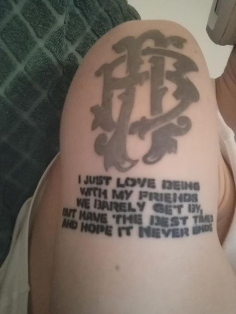 My nickelback tattoo! #nickleback #tattoo #Nickelbacktattoo #thisafternoon #lyrics Nickelback Tattoo Ideas, Nickelback Tattoo, Mini Tattoos, Back Tattoo, Tattoo Quotes, Tattoo Ideas, Tattoos