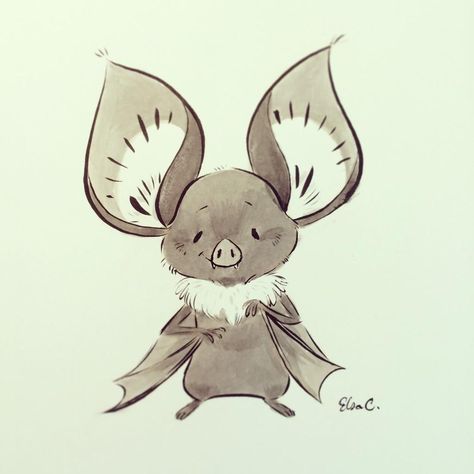 Cartoon Bat, Bat Art, Cute Bat, Naha, Little Bird, Creature Design, Animal Illustration, Cartoon Character, Animal Design