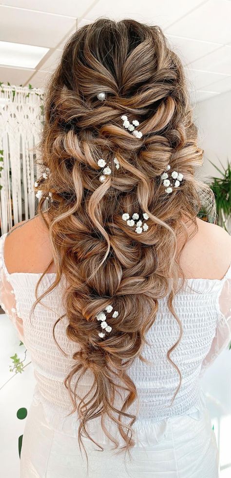 mermaid braids, Rapunzel braids, boho braids, mermaid downstyle, boho bridal hairstyle, wedding hairstyle Rapunzel Themed Hairstyle, Mermaid Updo Hairstyles, Mermaid Bridal Hair, Tangled Hairstyle Rapunzel, Mermaid Wedding Hairstyles, Rapunzel Wedding Hair, Fairy Tale Hairstyles, Mermaid Braid Wedding Hair, Long Hair Bridal Hairstyles With Veil