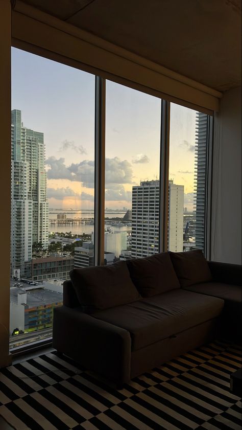 Brisbane Apartment Aesthetic, Miami Condo Aesthetic, Miami High Rise Apartment, Miami Penthouse Aesthetic, Brickell Miami Apartments, Miami Apartment View, Miami Apartment Aesthetic, Apartment Miami, Brickell Apartment