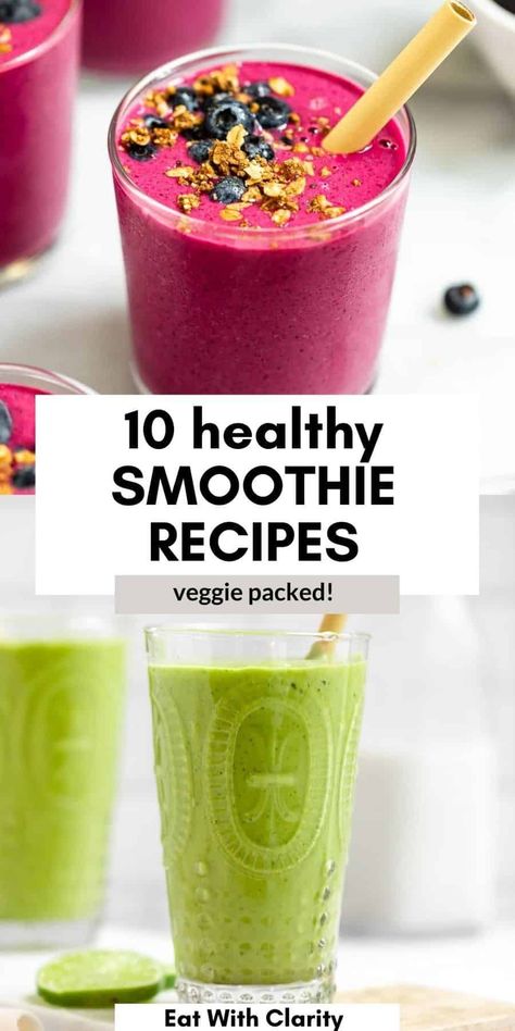 Healthy Smoothies With Vegetables, Healthy Vegetable Smoothies, Veggie Fruit Smoothie, Veggie Blender Recipes, Veggie And Fruit Smoothies Healthy, Smoothie Vegetable, Veggies For Smoothies, Smoothie Recipes With Vegetables, Smoothie Recipes Vegetables