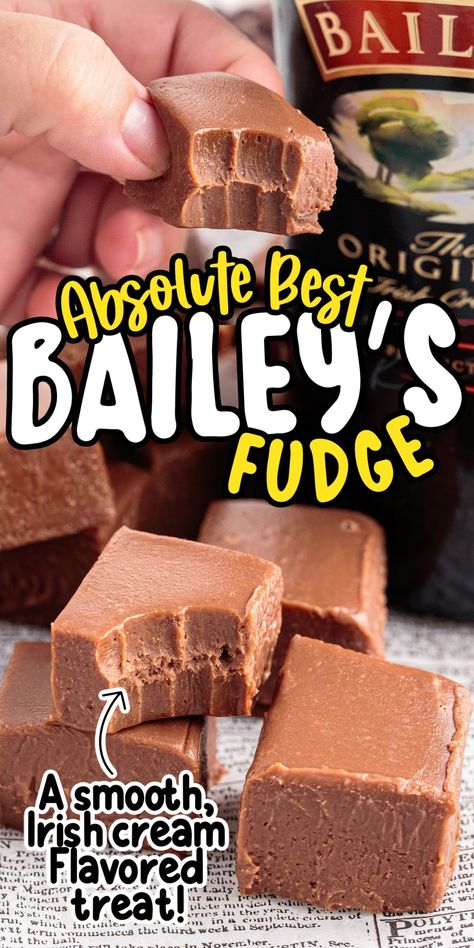 Fudge Business, Baileys Fudge, Gingerbread Fudge, Eggnog Fudge, Holiday Fudge, Fudge Dessert, Chocolate Baileys, Baileys Recipes, Snickers Candy