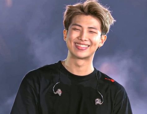 BTS RM KIM NAMJOON Kim Namjoon Cute Pics, Namjoon Cute Pics, Namjoon Smiling, Namjoon Dimples, Namjoon Pics, Taehyung Cute, Pure Happiness, Bts Rap Monster, Jungkook Aesthetic